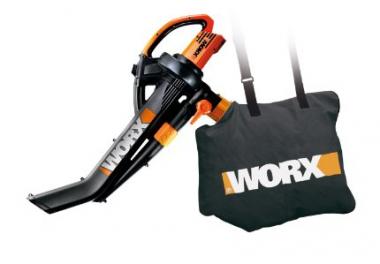 Worx WG509 TriVac Electric Blower/Mulcher/Vacuum with Metal Impeller Blade