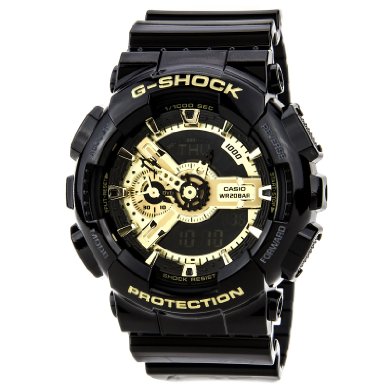Casio GA110GB-1A G-Shock Digital Anti-Magnetic Gold Tone Analog Watch