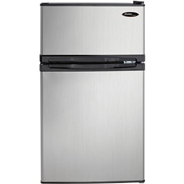 Danby DCR031B1BSLDD 2 Door Compact Refrigerator, Spotless Steel, 3.1 Cubic Feet