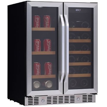EdgeStar 24 Built-In Wine and Beverage Cooler with French Doors (CWB1760FD)