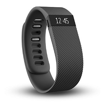 Fitbit Charge Wireless Activity Wristband (Black, Large)
