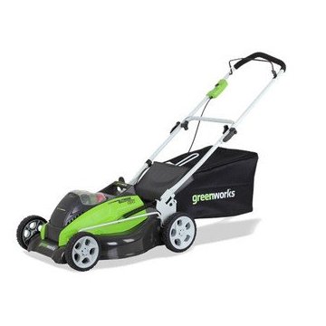 GreenWorks G-MAX 40V Li-Ion 19 Cordless Lawn Mower with 2 Batteries, Charger (25223)