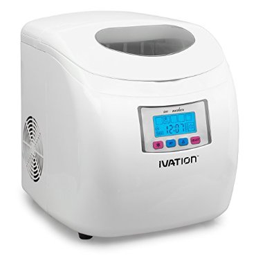 Ivation Portable High Capacity Ice Maker w/LCD Display and 3 Cube Sizes
