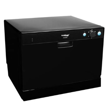 Koldfront 6 Place Setting Portable Countertop Dishwasher - Black