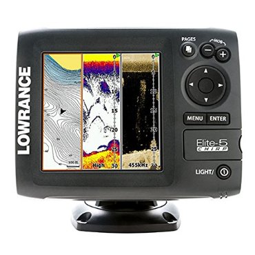 Lowrance Elite-5 CHIRP Gold with 83/200 455/800 Transducer (000-11652-001)