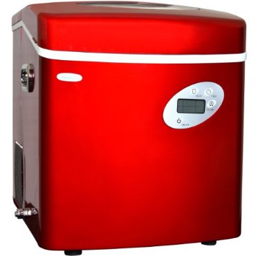 Newair AI-215R Red Portable Ice Maker with 50-Pound Daily Capacity
