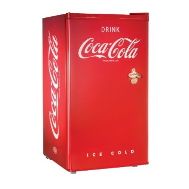 Nostalgia Electrics RRF300SDBCOKE Coca-Cola Series 3.0-Cubic Foot Compact Refrigerator