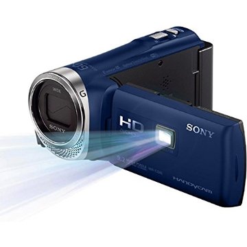 Sony HDR-PJ340 HD Camcorder with 16GB Memory, Built-In Projector (Midnight Blue)