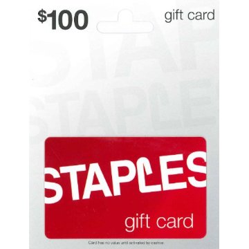 Staples $100 Gift Card