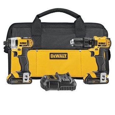 Factory-Reconditioned Dewalt DCK280C2R 20V MAX Cordless Lithium-Ion 1/2 in. Compact Drill Driver and Impact Driver Combo Kit