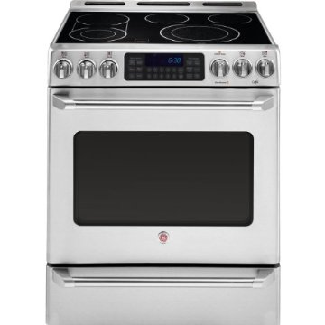 GE CS980STSS Cafe 30 Stainless Steel Electric Convection Smoothtop Range