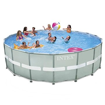 Intex 18' x 52" Round Ultra Frame Pool Set with Sand Filter Pump (28331EH)