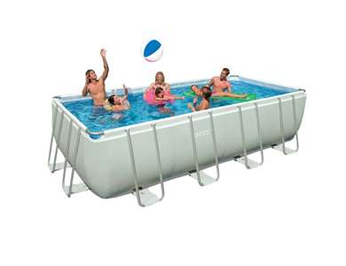 Intex 18x9' x 52" Ultra Frame Rectangular Swimming Pool Deluxe Set (54981EG)