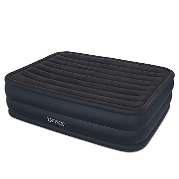 Intex Queen 22" Rising Comfort Airbed Mattress with Built-In Electric Pump (66717E)