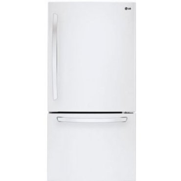 LG LDC24370SW 23.8 Cu. Ft. Bottom Freezer Refrigerator (Smooth White)