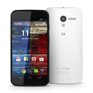 Motorola Moto X 32GB Developer Edition 4G LTE Phone (for Verizon or GSM Unlocked, Black/Woven White, XT1060)