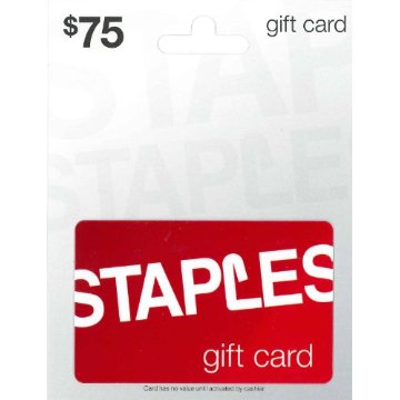 Staples $75 Gift Card