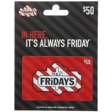 T.G.I Friday's $50 Gift Card