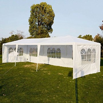 10x30' Three-Sided Canopy Tent for Weddings and Parties