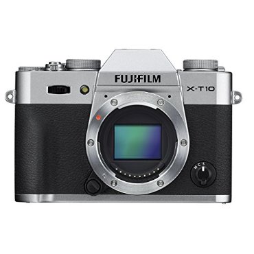 Fujifilm X-T10 Mirrorless Digital Camera (Body Only, Silver)