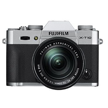 Fujifilm X-T10 Silver Mirrorless Digital Camera Kit with XC 16-50mm F3.5-5.6 OIS II Lens