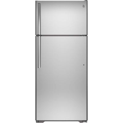 GE GIE18GSHSS 17.5 Cu. Ft. Top Freezer Refrigerator (Stainless Steel)