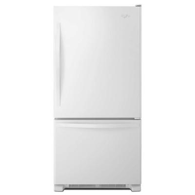 Whirlpool WRB322DMBW 33" Bottom-Freezer Refrigerator (White)