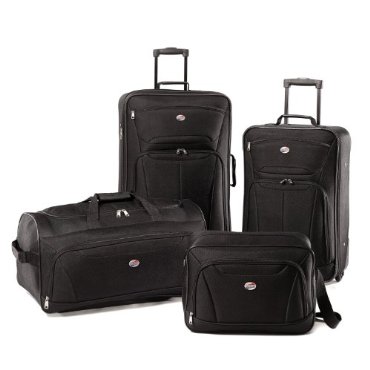 American Tourister Luggage Fieldbrook II 4 Piece Set, Black, One Size