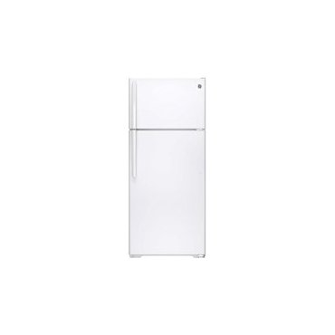 GE GTE18CTHWW 17.5 Cu. Ft. White Top Freezer Refrigerator - Energy Star
