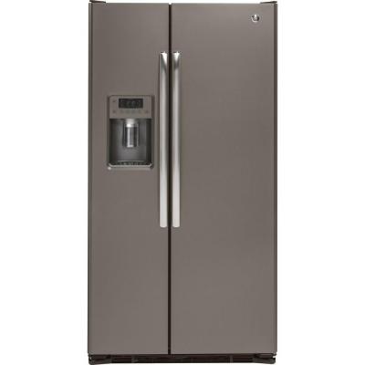 GE GZS22DMJES 36 21.9 Cu. Ft. Counter Depth Side-by-Side Refrigerator (Slate)