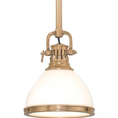 Hudson Valley Lighting 2621-AGB Randolph 1-Light Mini Pendant (Aged Brass)