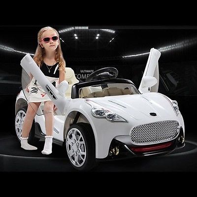 Maserati Style 12V Electric Kids Ride On Car (White)