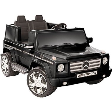 Mercedes Benz G55 AMG Two Seater 12V Battery Powered Ride On by Kid Motorz (Black)