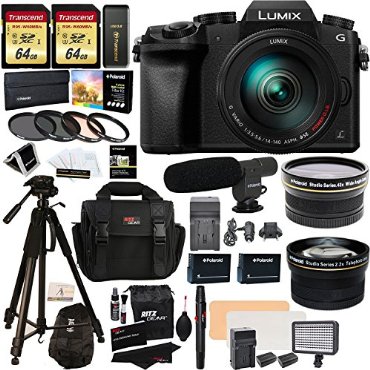 Panasonic LUMIX G7 Interchangeable Lens 4K Ultra HD Black DSLM/14-140mm Lens - OPEN BOX
