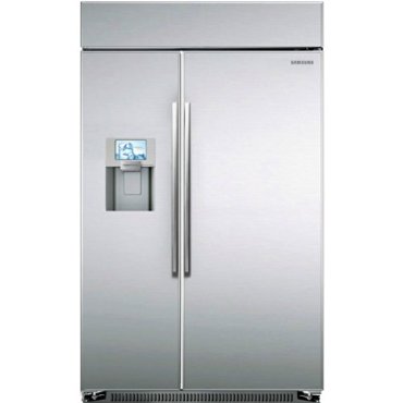 Samsung RS27FDBTNSR Built-in Side by Side Refrigerator, 48", Stainless Steel