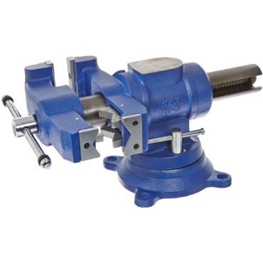 Yost 5 Heavy-Duty Multi-Jaw Rotating Combination Pipe and Bench Vise with 360-Degree Swivel Base and Head (750-DI)
