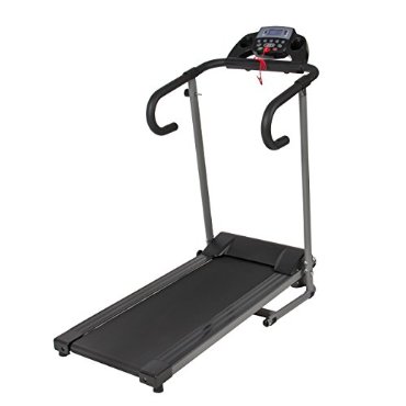 1100W Folding Electric Treadmill Portable Motorized Running Machine Black