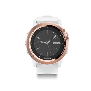 Garmin Fenix 3 Sapphire (Rose Gold with White Rubber Band)
