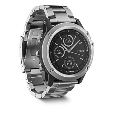 Garmin Fenix 3 Sapphire (Watch Only, Titanium Band and Rubber Band)