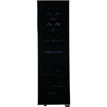 Haier 16-Bottle Dual Zone Curved Door with Smoked Glass Wine Cellar
