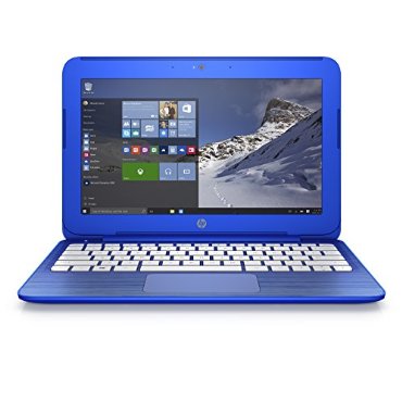 HP Stream 11-r010nr 11.6 Notebook (Intel Celeron Processor, 2GB RAM, 32 GB Hard Drive, Windows 10 Home 64- Bit), Cobalt Blue