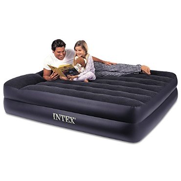 Intex Pillow Rest Queen Airbed with Built-In Pump (67701E)