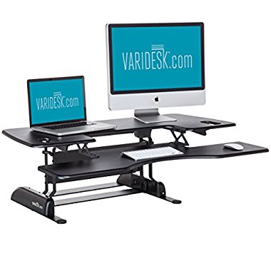 VARIDESK Pro Plus 48 Height-Adjustable Standing Desk (Black)