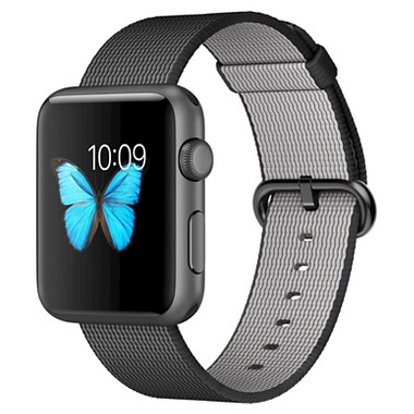 Apple Watch Sport with 42mm Woven Nylon Band (Space Grey Aluminum Case, MMFR2LL/A)