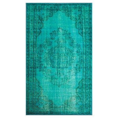 nuLOOM Vintage Overdyed Accent Rug - Turquoise (9'x13')