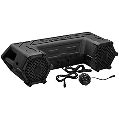 Planet Audio PATV65 Powersports Plug and Play Audio System with Weatherproof 6.5 Speakers, Built in 450 Watt Amp and LED Light Bar