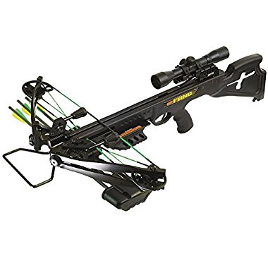 PSE Fang 350 Crossbow Package with 4x32 Scope (Black)