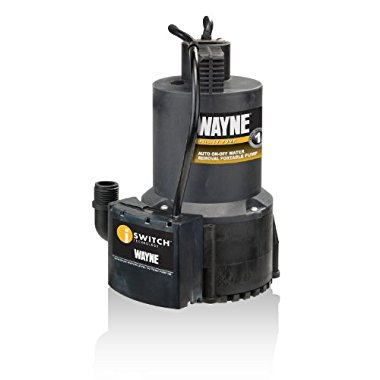 Wayne EEAUP250 1/4HP Automatic ON/OFF Electric Water Removal Pump
