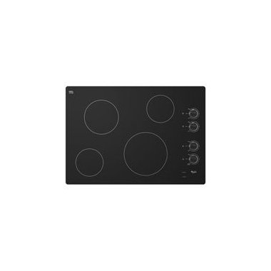 Whirlpool W5CE3024XB 30 Black Electric Smoothtop Cooktop