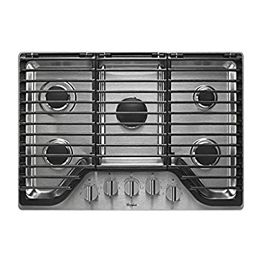 Whirlpool WCG97US0DS 30 Stainless 5 Burner Gas Cooktop